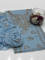 2 Piece Chiffon Kurta Gotta