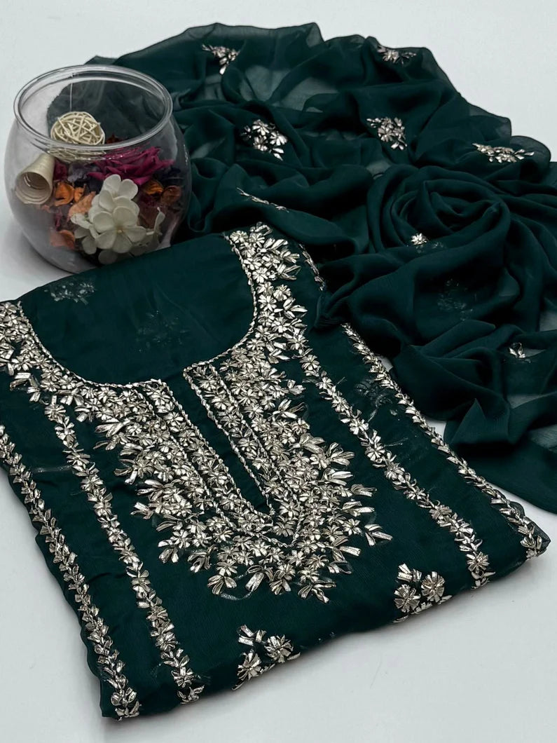 2 Piece Chiffon Kurta Gotta