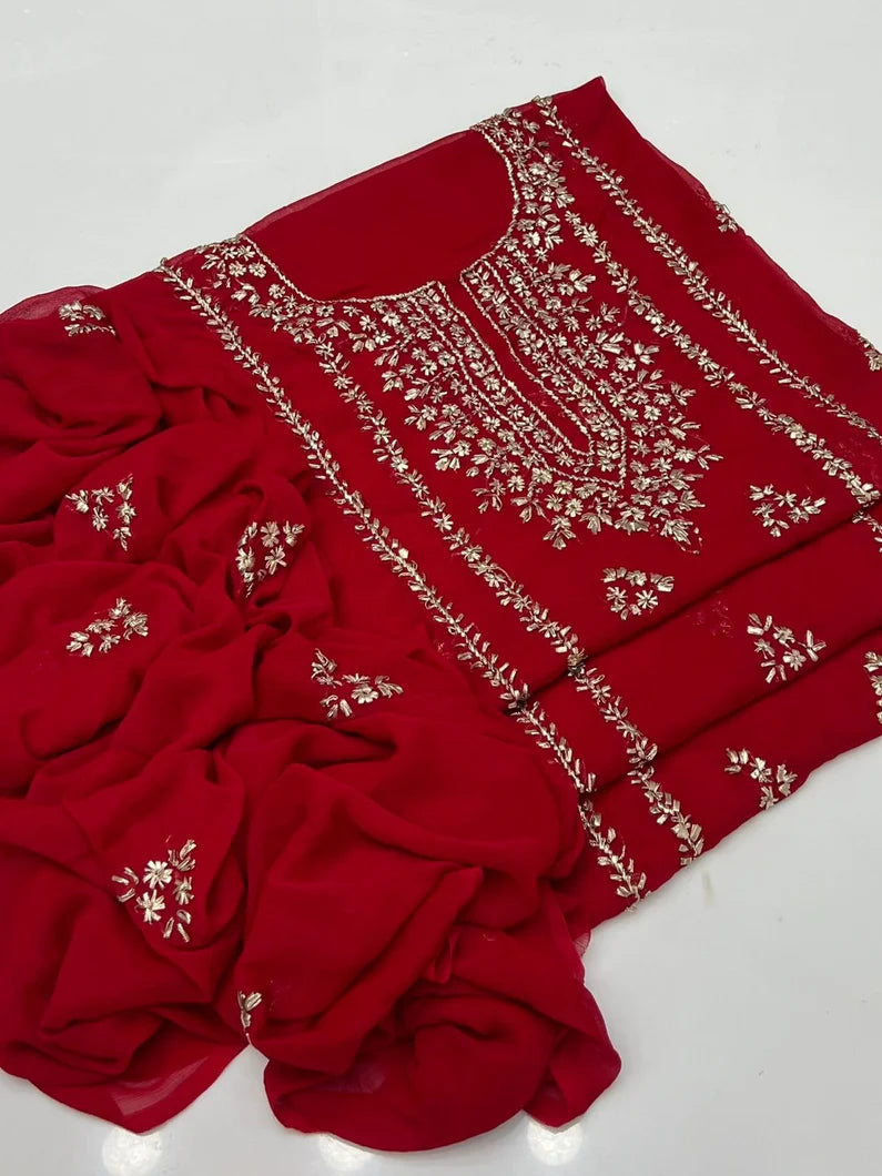 2 Piece Chiffon Kurta Gotta