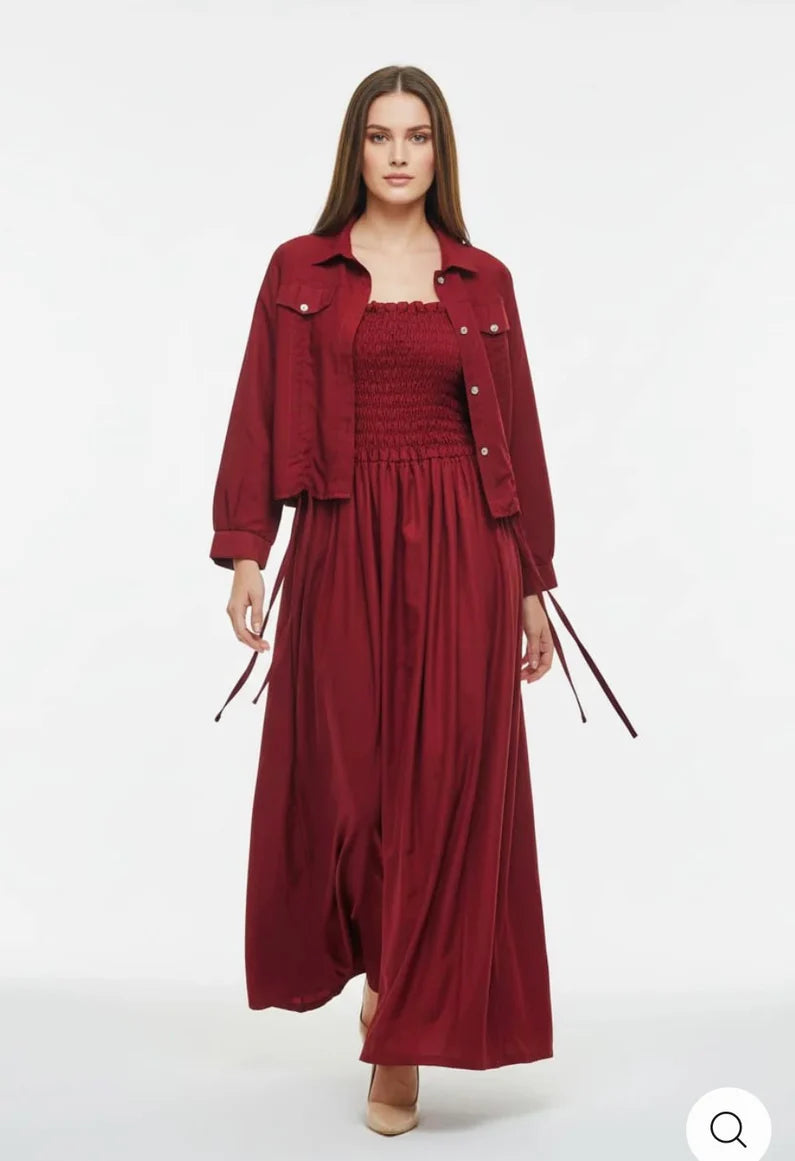 Western Smoking Coat Maxi (W-712)