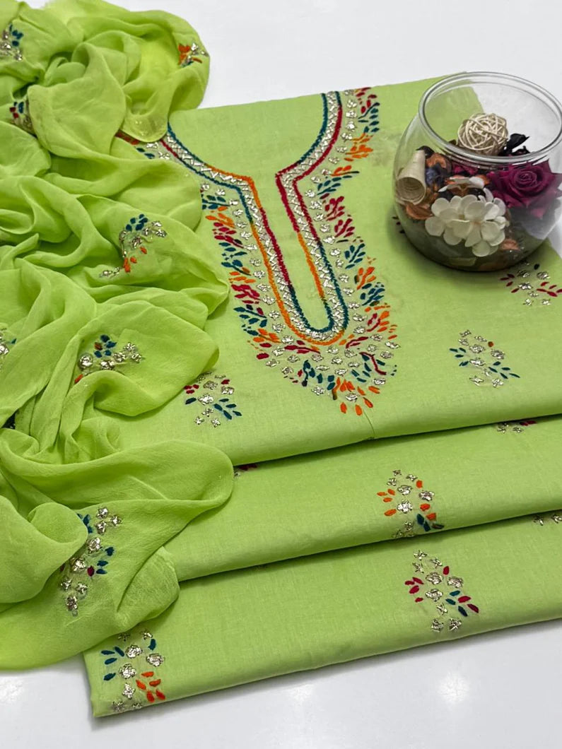 Multi Paaka Gotta Shirt on Pure Lawn