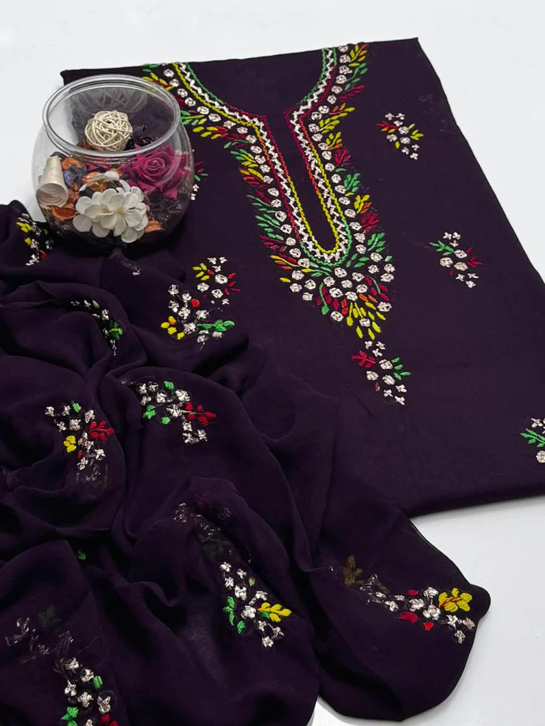 Multi Paaka Gotta Shirt on Pure Lawn